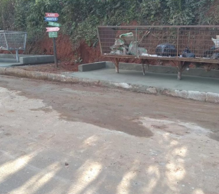 MANUTENÇÃO EM DIA - Obras de concretagem  em todas as lixeiras