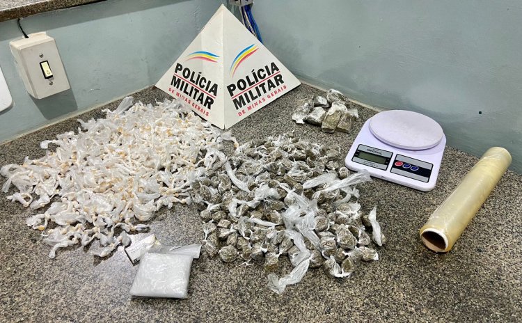 SÃO FRANCISCO - PM apreende mais de 900 pedras de crack e 209 buchas de maconha