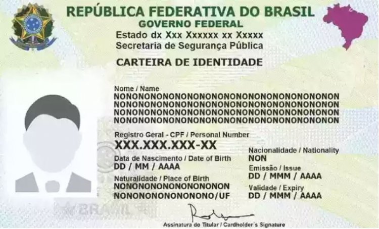 CARTEIRA DE IDENTIDADE - Novo modelo deve ser implementado até 6 de novembro