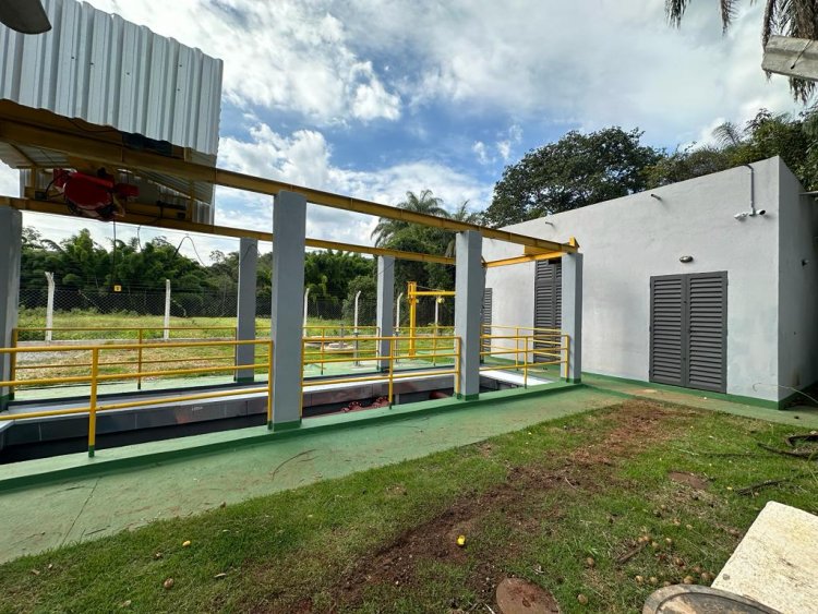 Obras das Estações Elevatórias em andamento