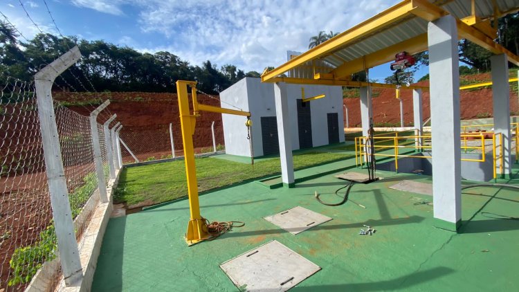 Obras das Estações Elevatórias em andamento