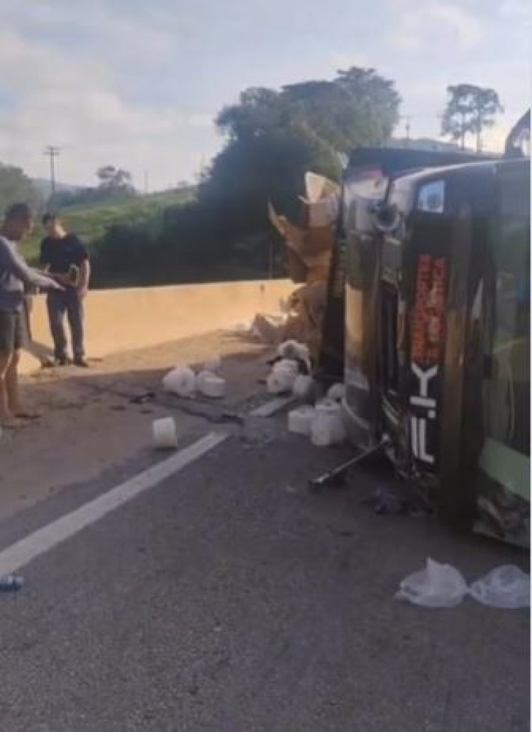 Acidente na Serra de Itaguara interdita BR-381