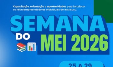 SEMANA DO MEI 2026 - Município tem programação especial para MEIs