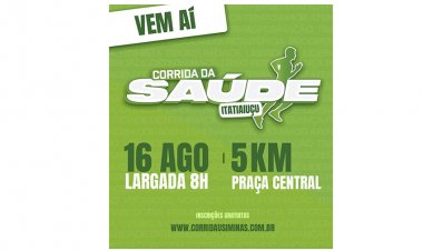 SAÚDE E ESPORTE - Corrida da Saúde 2026 será realizada no dia 16 de agosto