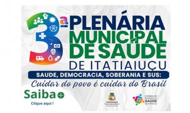 3ª Plenária de Saúde em junho