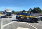 FLAGRANTE - Menor é detido dirigindo caminhão na BR-381