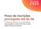 PRÊMIO LIGA STEAM - Inscrições são prorrogadas até 26 de junho