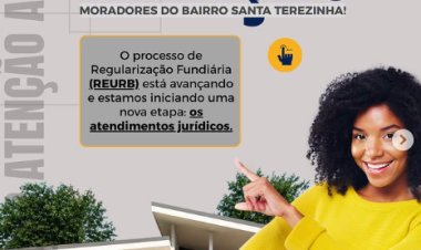 AVANÇO - Nova etapa da REURB em Santa Terezinha