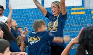 INCENTIVO - Bicampeã olímpica Thaísa Daher participa de programação esportiva