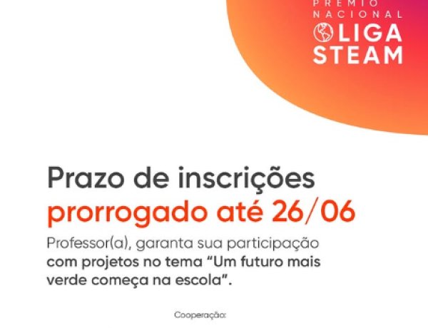 Inscrições do Prêmio Liga Steam são prorrogadas até 26 de junho