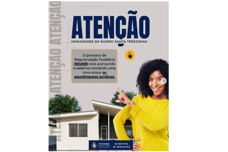 Nova etapa da REURB  em Santa Terezinha