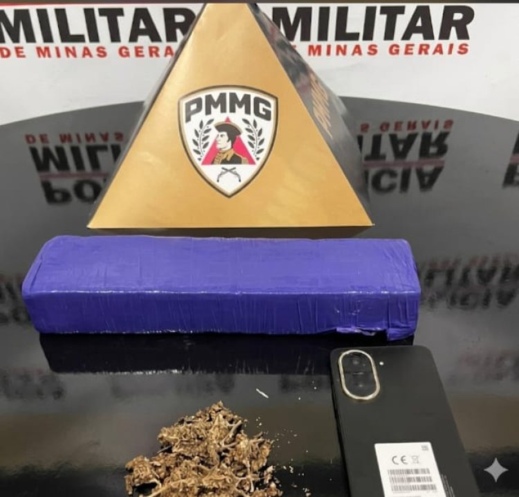 PM apreende menor por tráfico de drogas e localiza cerca de 1 kg de maconha em Itatiaiuçu