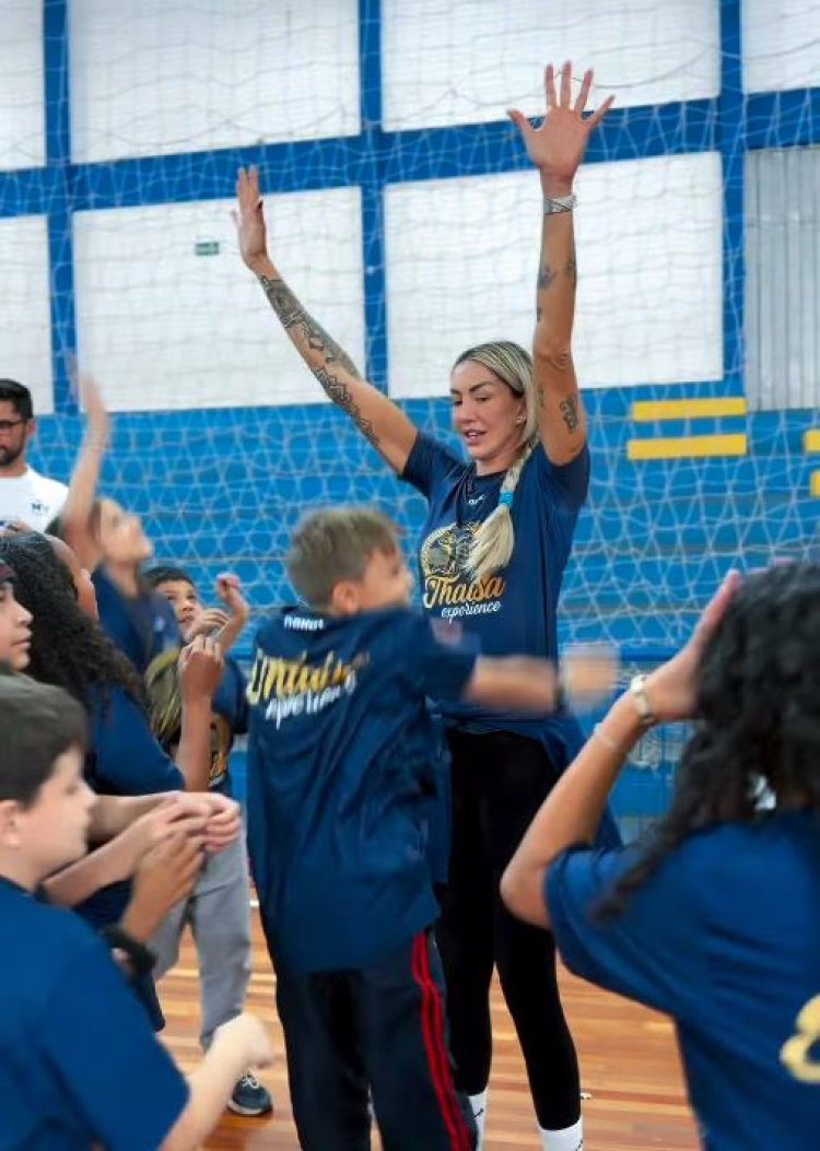 INCENTIVO - Bicampeã olímpica Thaísa Daher participa de programação esportiva