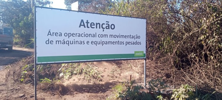 DESAFETAÇÃO DE VIAS - Mineração Usiminas implanta controle de acesso na “Serra de Minério”