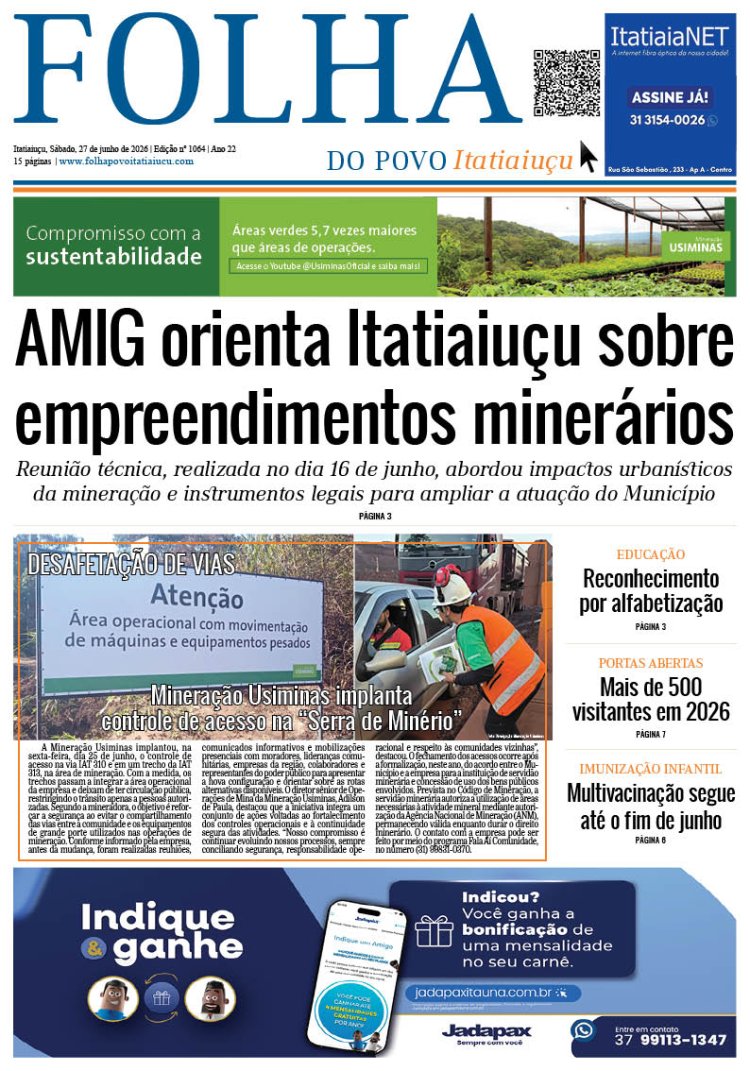 EDIÇÃO ITATIAIUÇU - 1064 - 27-06