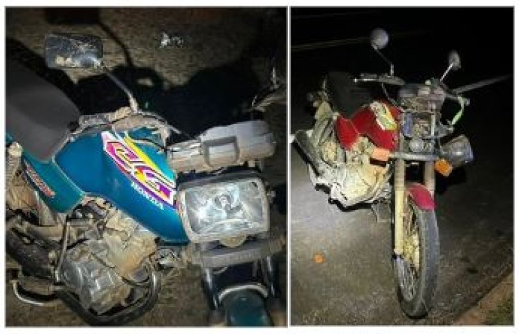 Colisão de motos deixa homem gravemente ferido