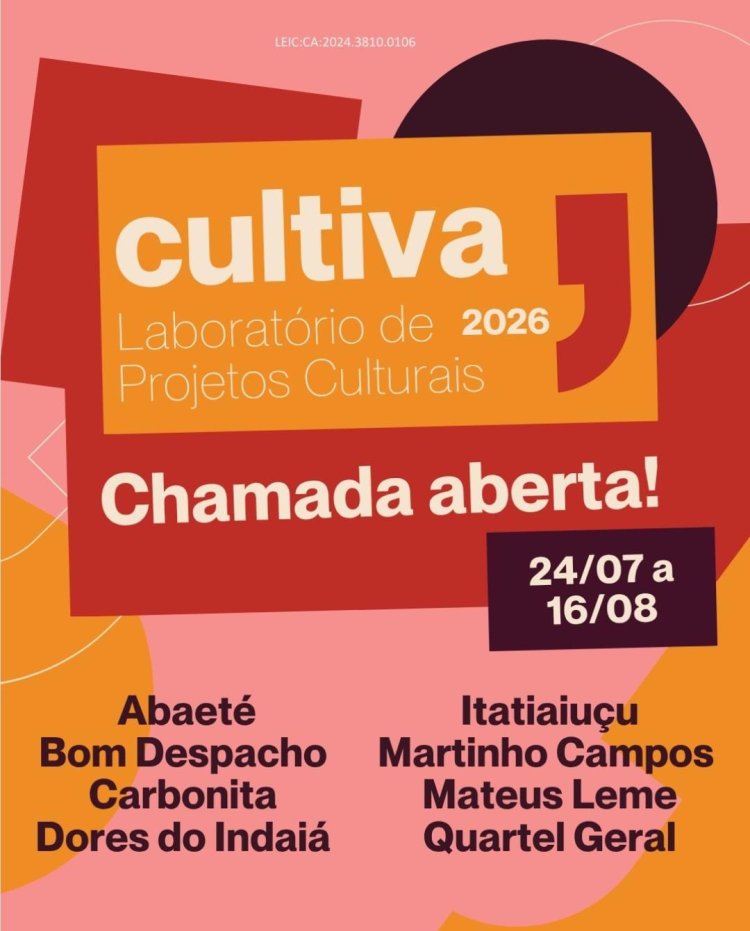 OPORTUNIDADE - Cultiva abre inscrições para fortalecer grupos culturais de Itatiaiuçu