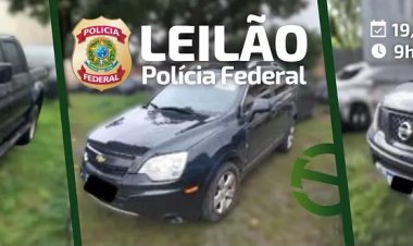 PF realiza leilão de veículos on-line