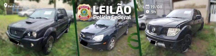 PF realiza leilão de veículos on-line