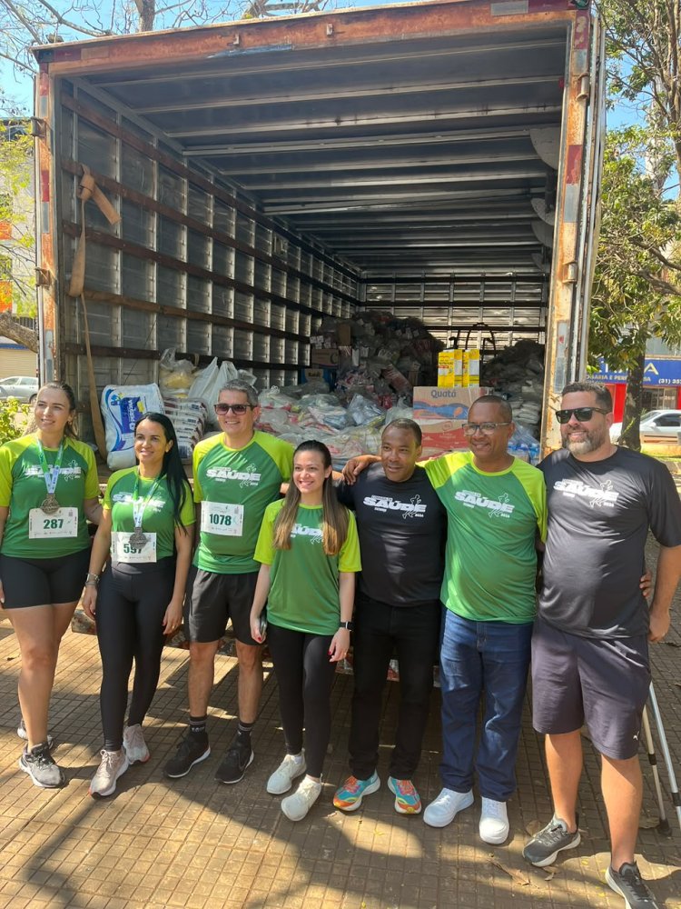 SOLIDARIEDADE - Corrida da  Saúde  arrecada  três toneladas  de alimentos