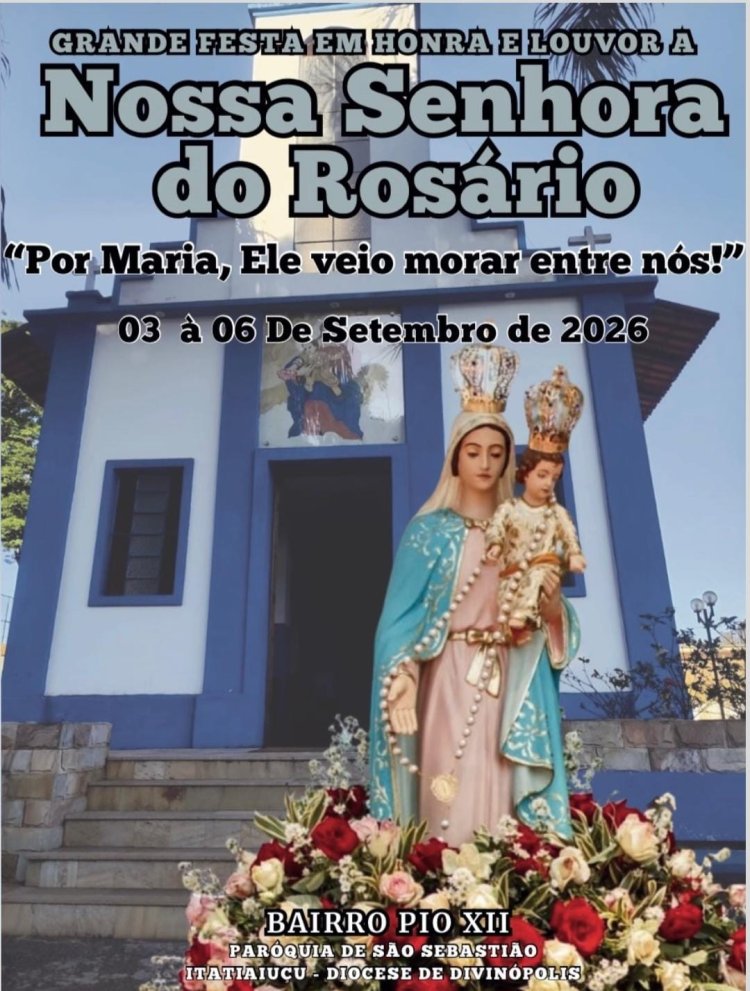 NO PIO XII - Festa em honra a Nossa Senhora do Rosário reúne comunidade religiosa