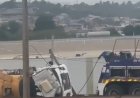 Caminhão tomba e “fecha” rodovia