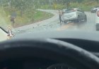 Acidente complica o trânsito no sentido Itaúna a Itatiaiuçu na tarde desta terça-feira