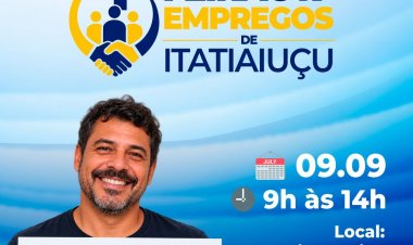 ECONOMIA - Itatiaiuçu realiza 4º Feirão de Empregos nesta quarta