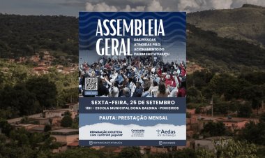 REPARAÇÃO - Assembleia discute prestação mensal para pessoas atingidas