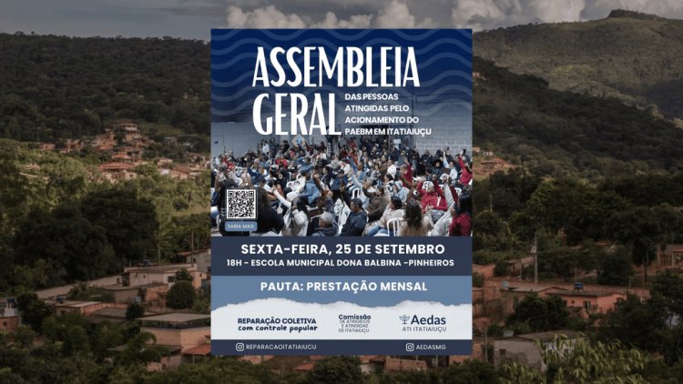 REPARAÇÃO - Assembleia discute prestação mensal para pessoas atingidas