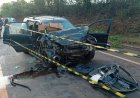 MORTE NA MG-431 - EcoSport na contramão  colidiu com caminhão-tanque