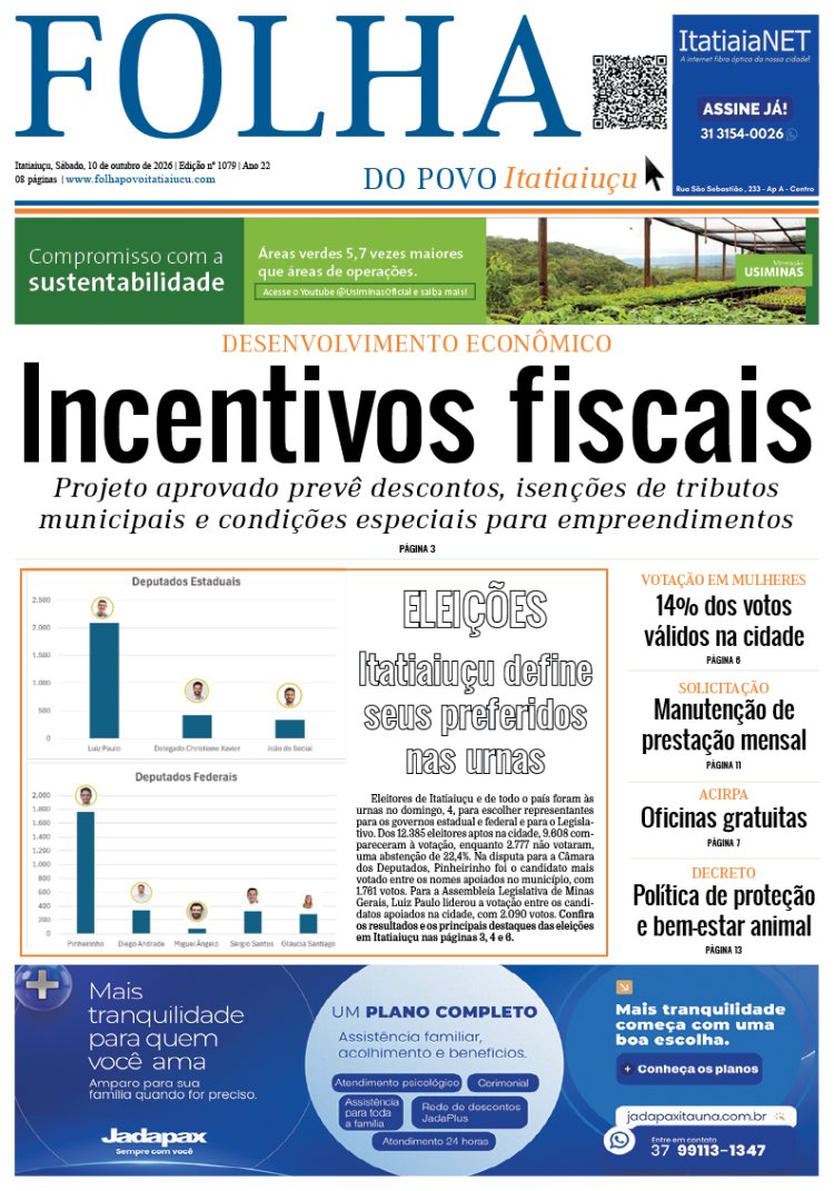 EDIÇÃO ITATIAIUÇU - 1079 - 10-10