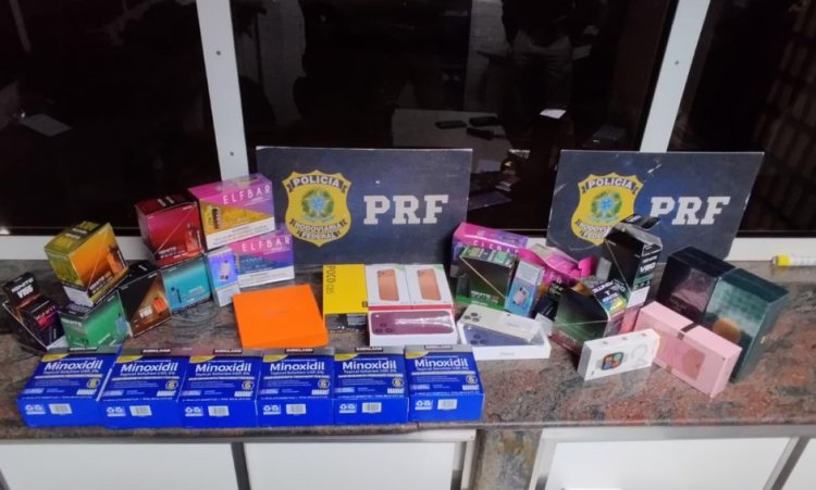 CONTRABANDO - Carga de mercadorias estrangeiras sem nota é apreendida